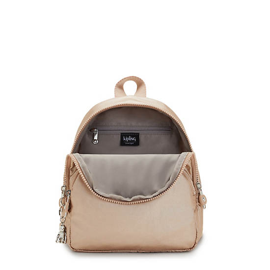 Kipling Paola Small Metallic Ryggsäck Guld | SE 1615XY